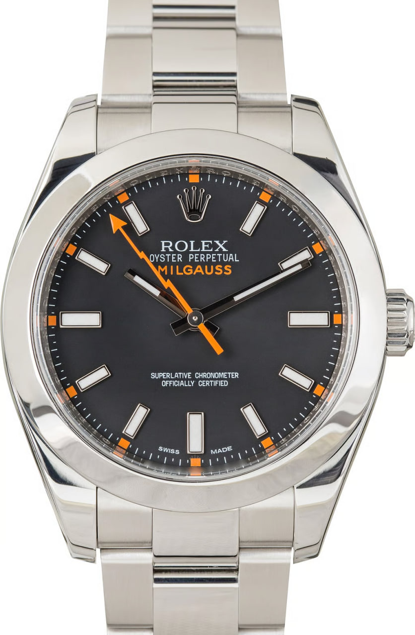 Used Rolex Black Dial Milgauss Ref 116400 Black Dial