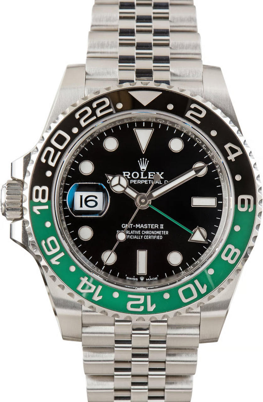 Used Rolex GMT Master II Left Handed Sprite 126720VTNR Jubilee Band