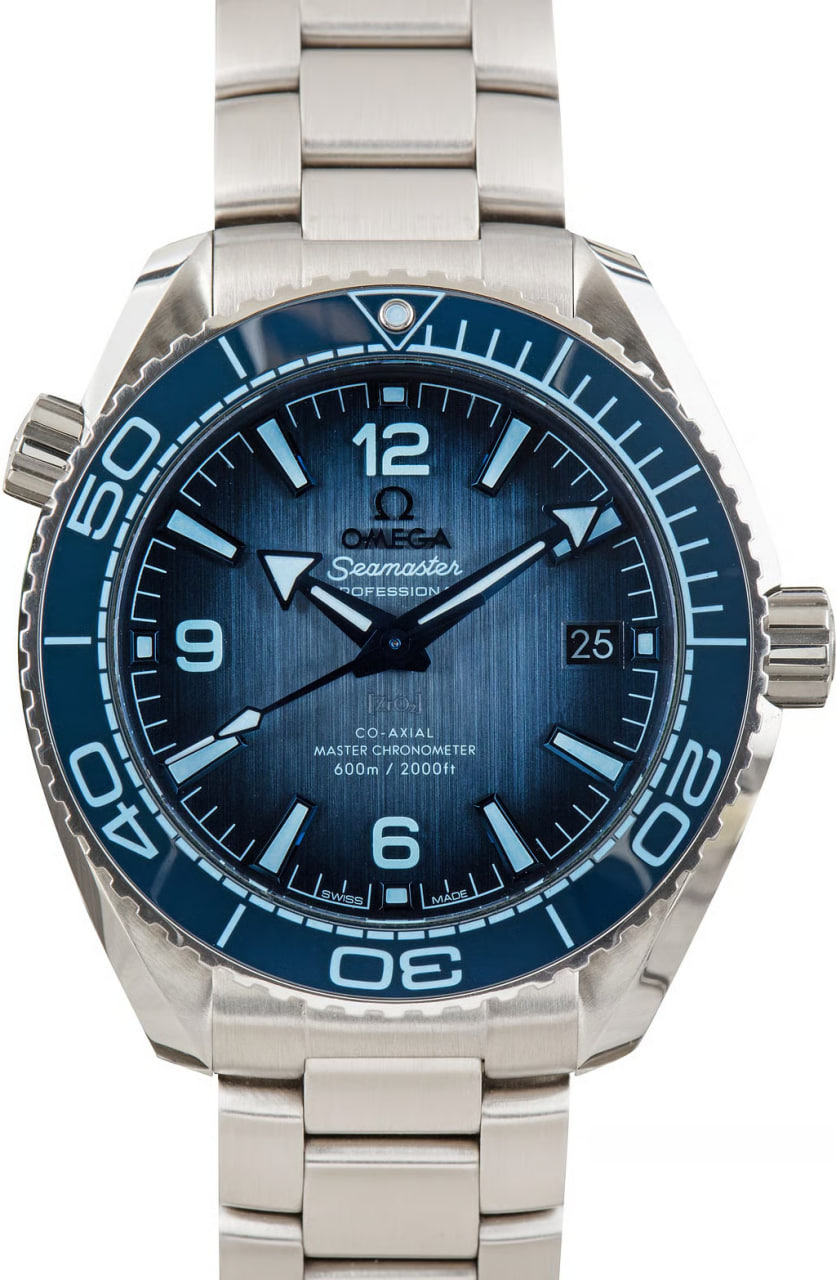 Pre-Owned Omega Seamaster Planet Ocean 600M Summer Blue Ceramic Dial