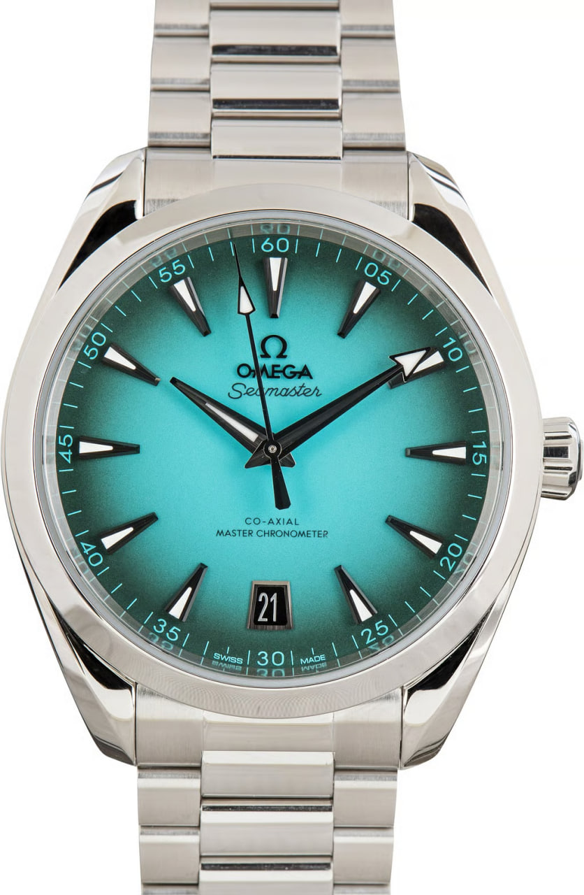 Pre-Owned Omega Seamaster Aqua Terra 150M Turquoise Dial