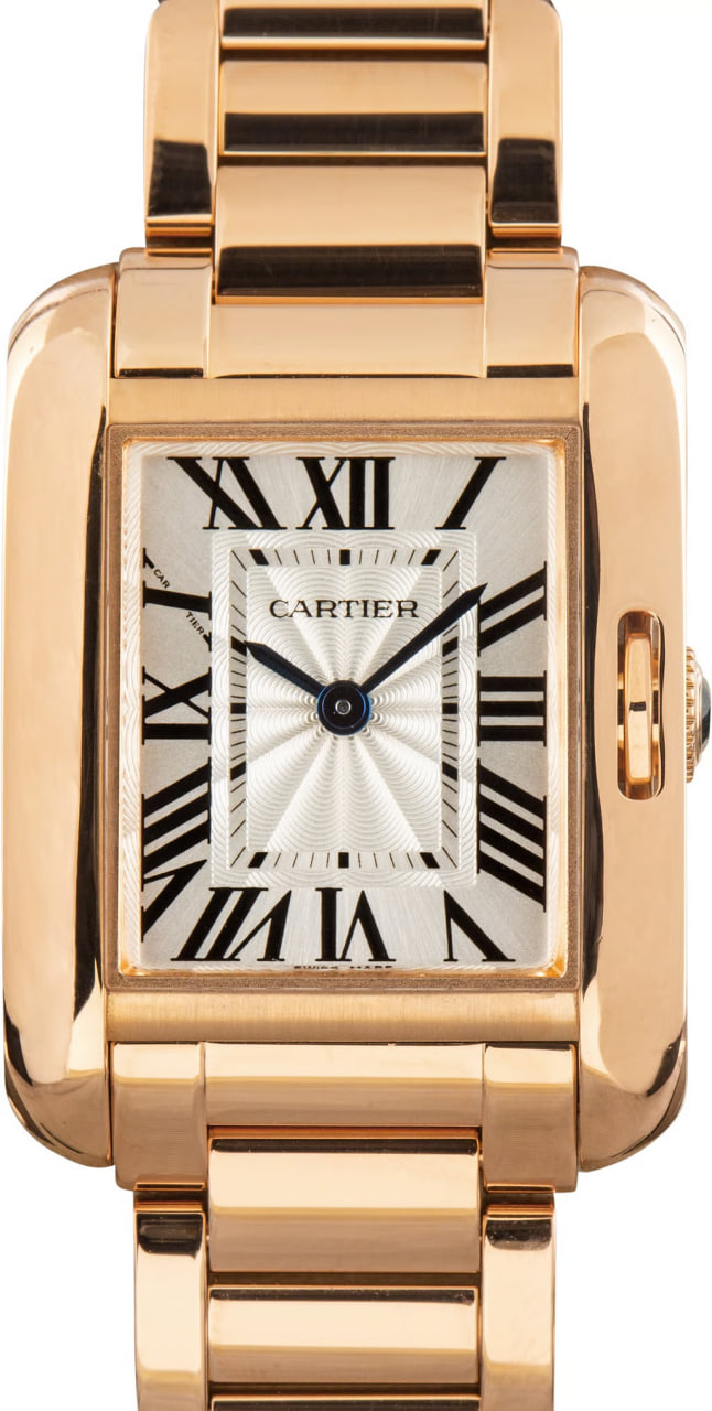 Pre-Owned Cartier Tank Anglaise W5310013 Rose Gold
