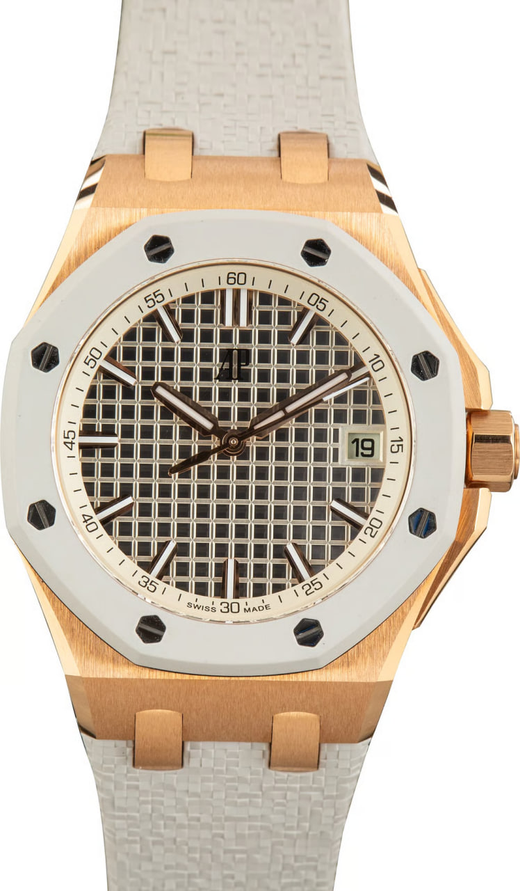 Pre-Owned Audemars Piguet Royal Oak Offshore Selfwinding Ivory Dial