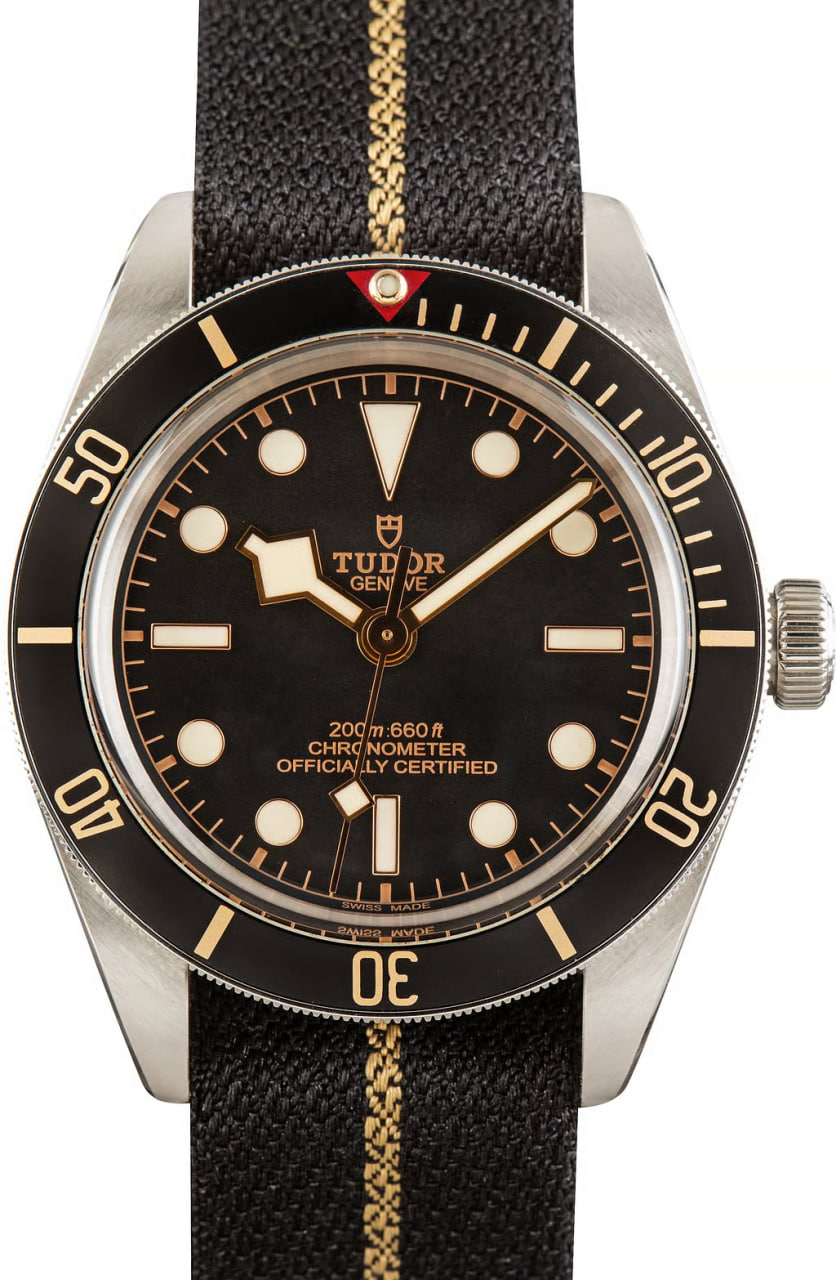 Pre-Owned Tudor Heritage Black Bay Steel on NATO Ref 79030N