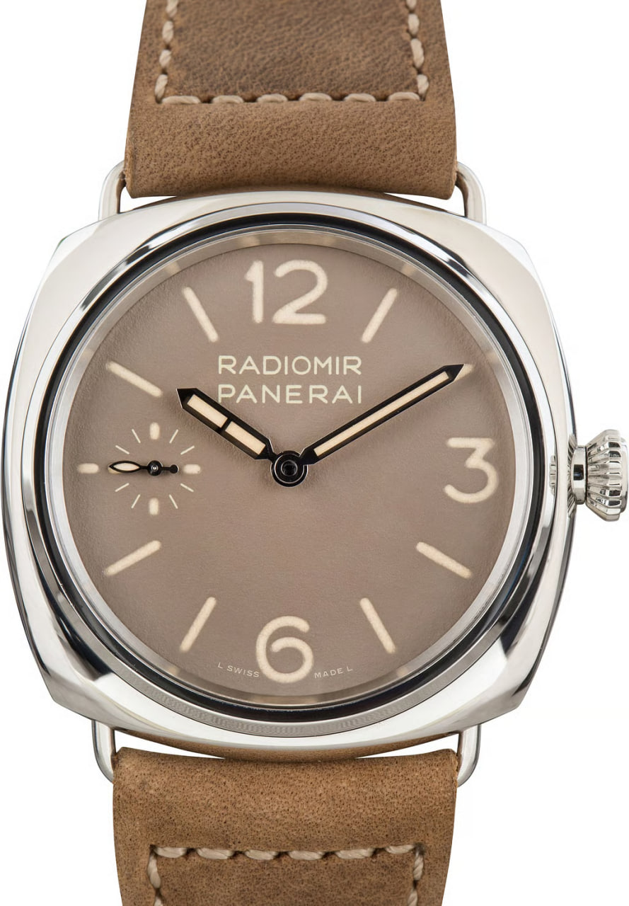 Pre-Owned Panerai Radiomir Officine PAM01385 Brown Dial