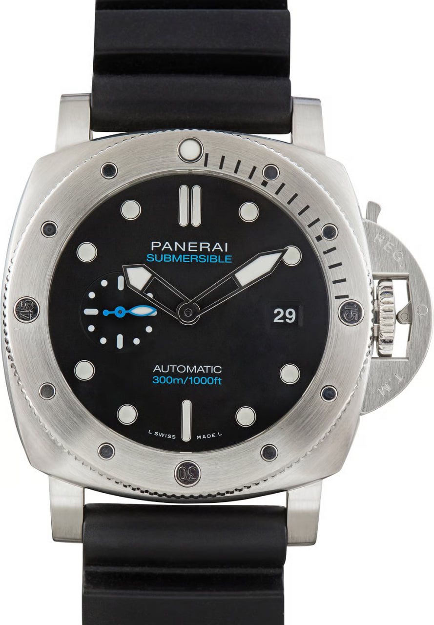 Pre-Owned Panerai Submersible QuarantaQuattro PAM01229 Stainless Steel