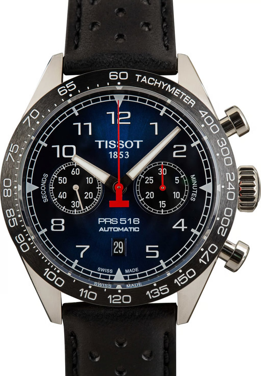 Tissot PRS 516 Automatic Chronograph Blue Dial